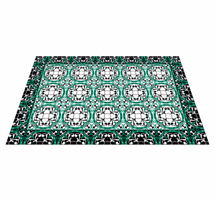 Smukke mosaik vinyl stue tæppe - TenStickers