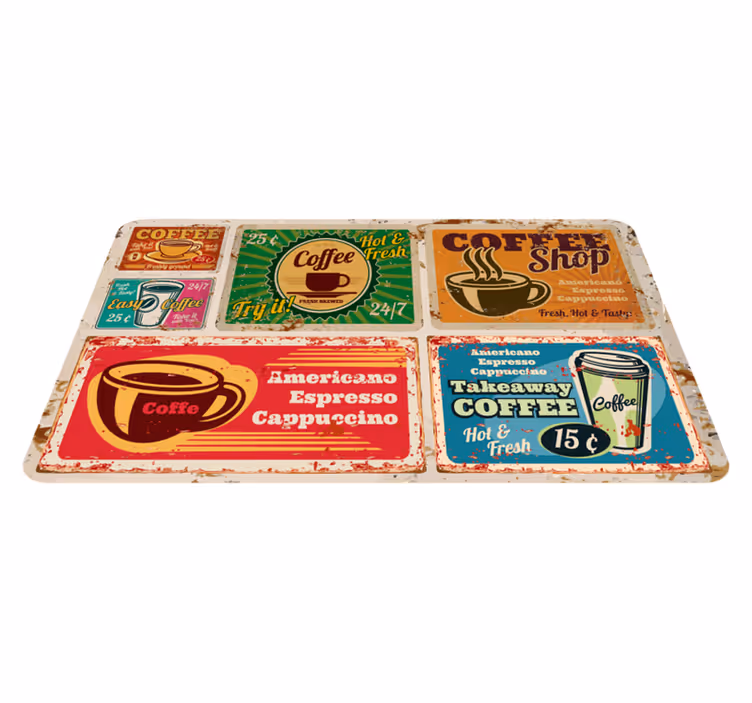 Amerikansk vin vintage tæpper - TenStickers