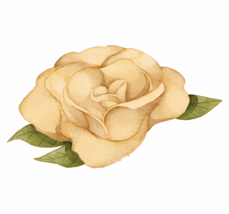 Blomsterkontur Blomster og planter vinyltæppe - TenStickers