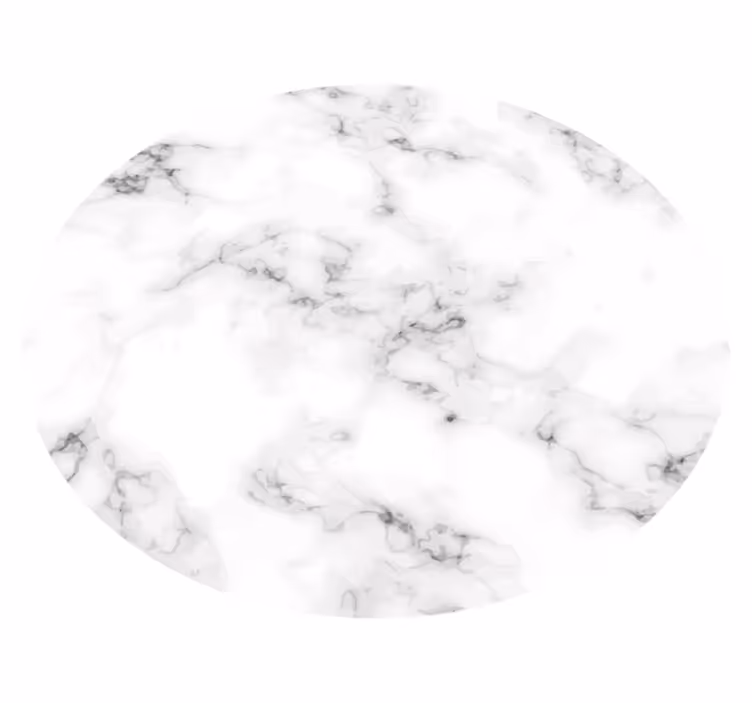Marmor cirkel minimal vinyl tæppe - TenStickers