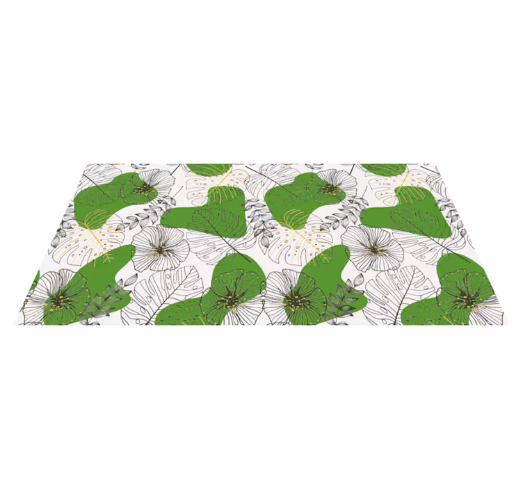 Monstera efterlader stuen vinyl tæppe - TenStickers