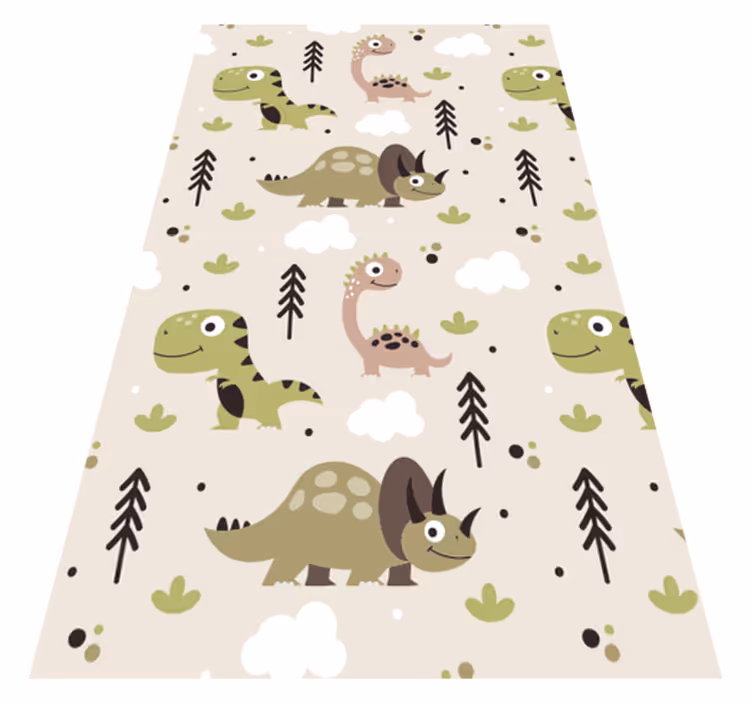Dinosaur børn vinyl tæppe - TenStickers
