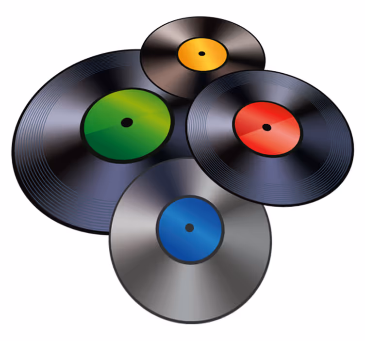 Registrerer vintage vinyltæpper - TenStickers