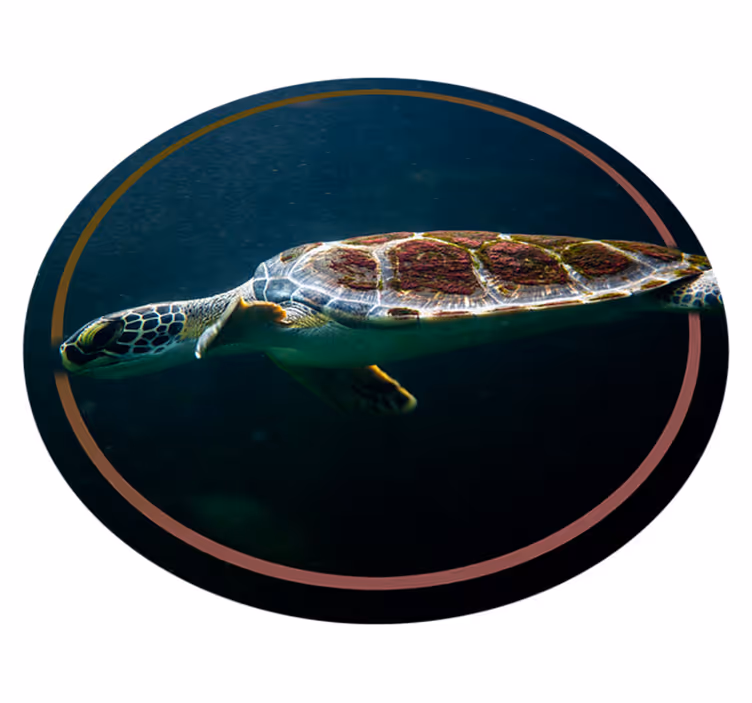 Svømning skildpadde dyr vinyl tæppe - TenStickers