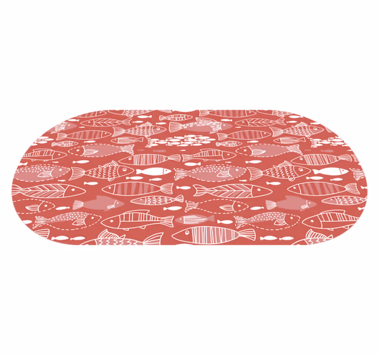 Mange fisk under havdyr vinyl tæppe - TenStickers
