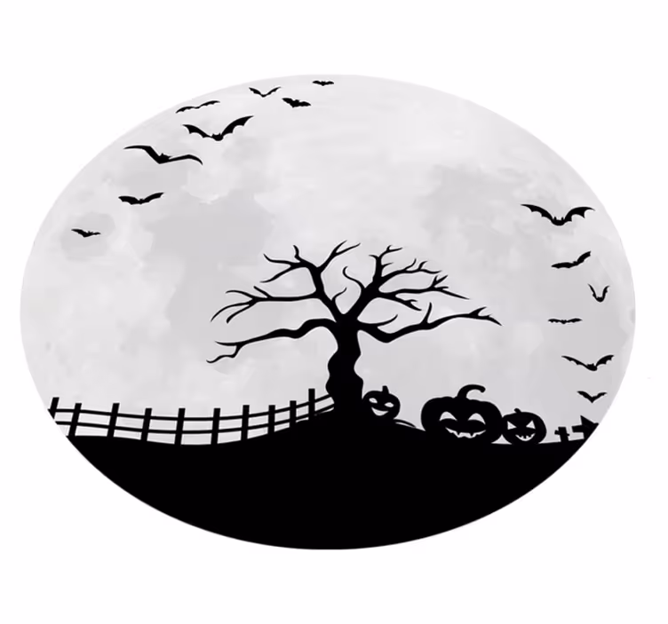 Luna terror vinyl stue tæppe - TenStickers