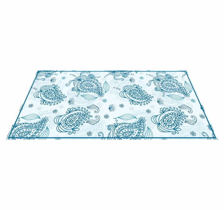Mandala paisley harmoni mandala vinyl tæppe - TenStickers