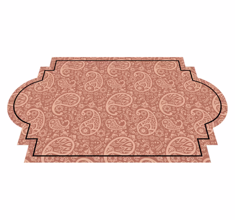 Paisley mønster entré vinyl tæppe - TenStickers