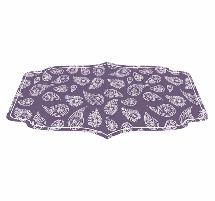 Paisley mandala motiv mandala vinyl tæppe - TenStickers