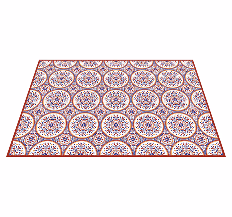 Majolica fliser vinyl hall tæppe - TenStickers