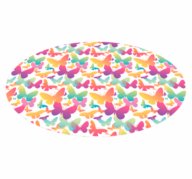 Sommerfugl array vinyltæpper med dyr - TenStickers
