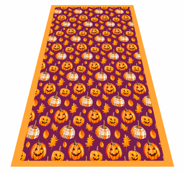 Græskar halloween vinyltæppe - TenStickers