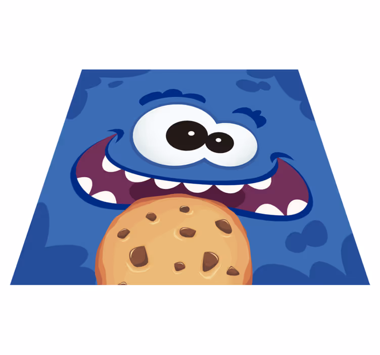 Cookie monster børn vinyl tæppe - TenStickers
