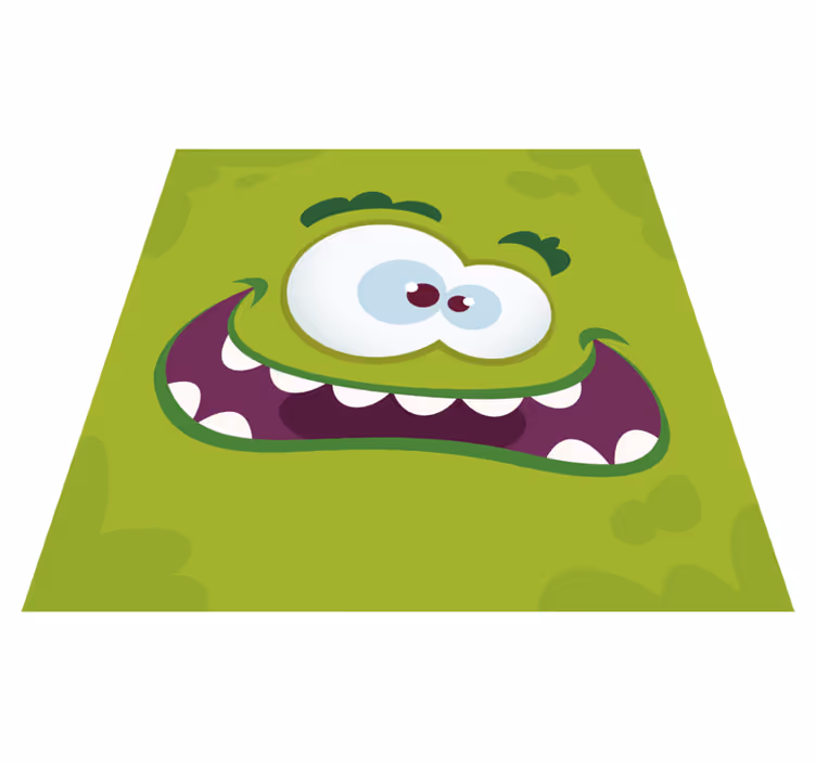 Monster grøn vinyl tæppe børn vinyl tæppe - TenStickers