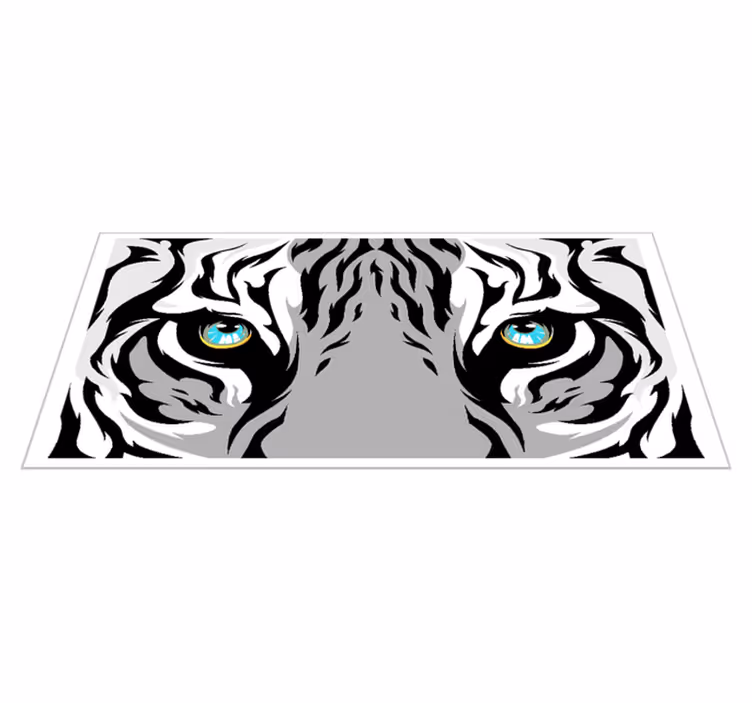 Blå øjne tiger dyretæppe - TenStickers