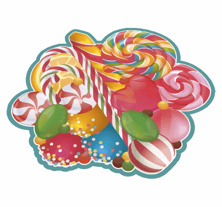 Indpakket slik juletræsmåtte - TenStickers