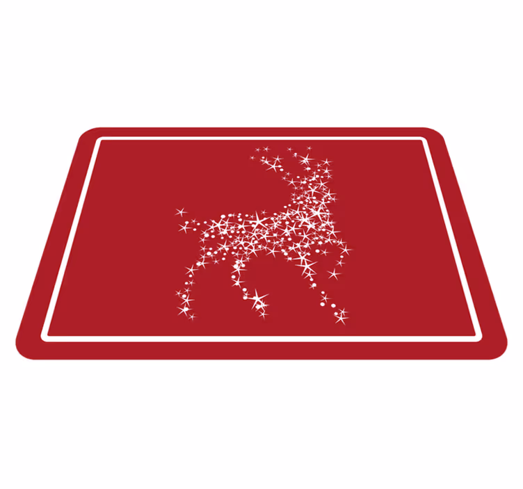 Rensdyrkonstellation jule vinyltæppe - TenStickers