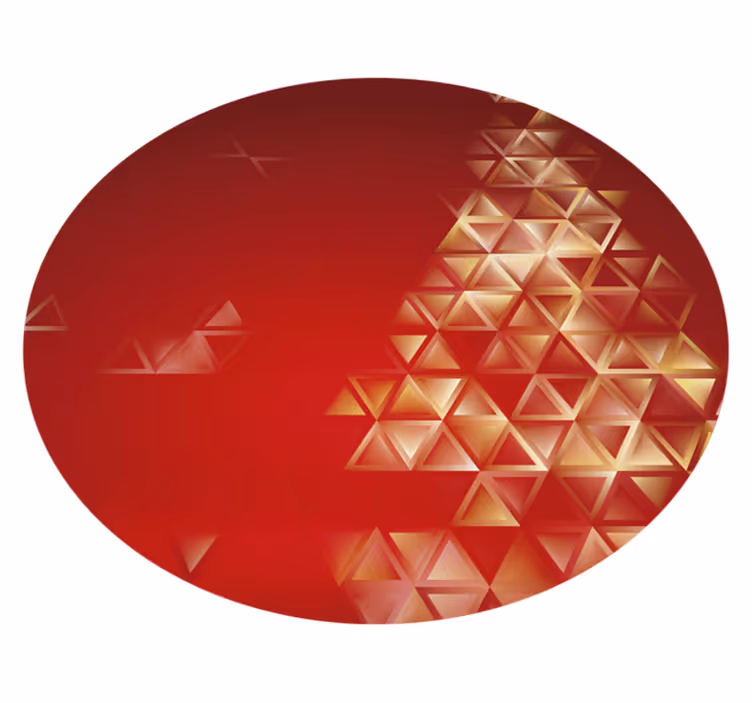 Geometrisk ombre kugle geometriske vinyl tæppe - TenStickers