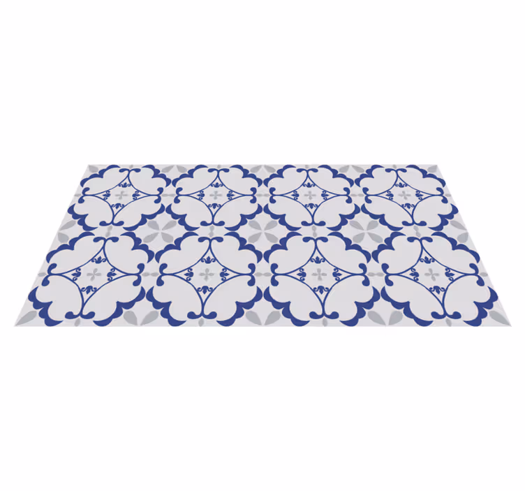 Lys vinyl tæppe mosaik gulvfliser - TenStickers