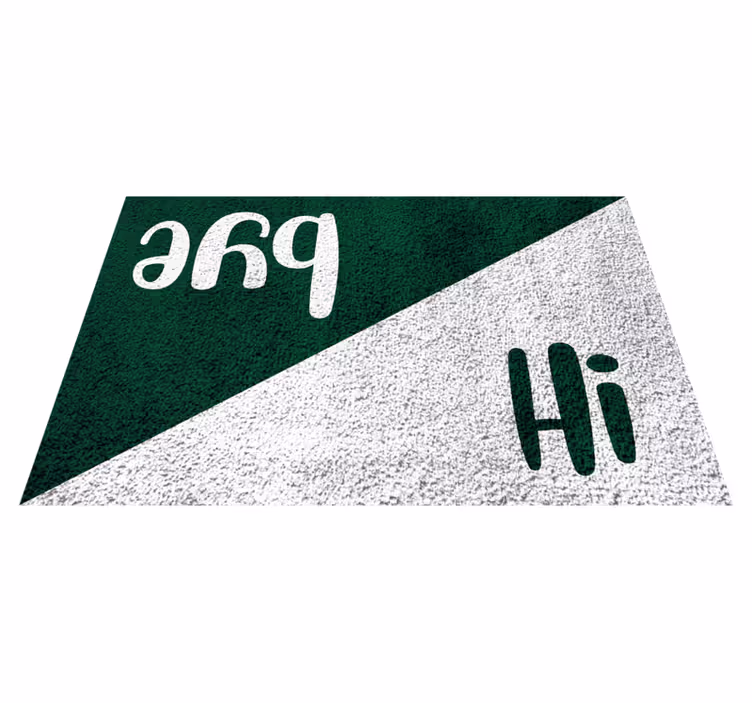 Hej og farvel custom vinyltæppe - TenStickers