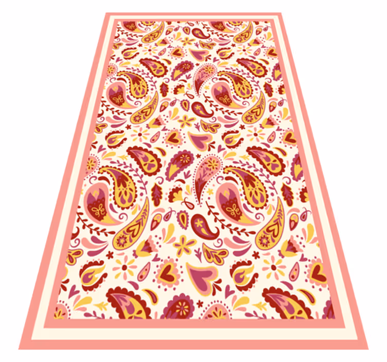 Seje blomsterformede blomster tæppe - TenStickers