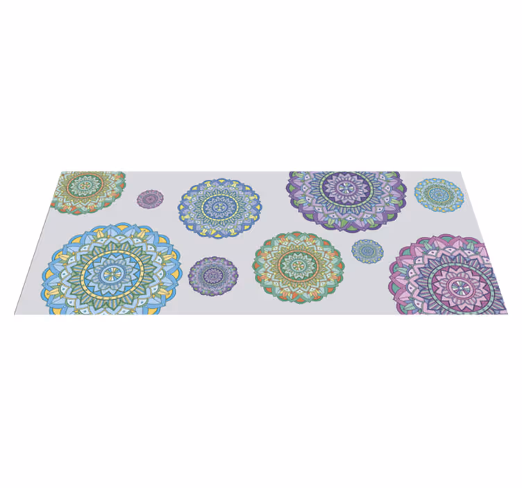 Mandala cirkler mandala tæppe - TenStickers