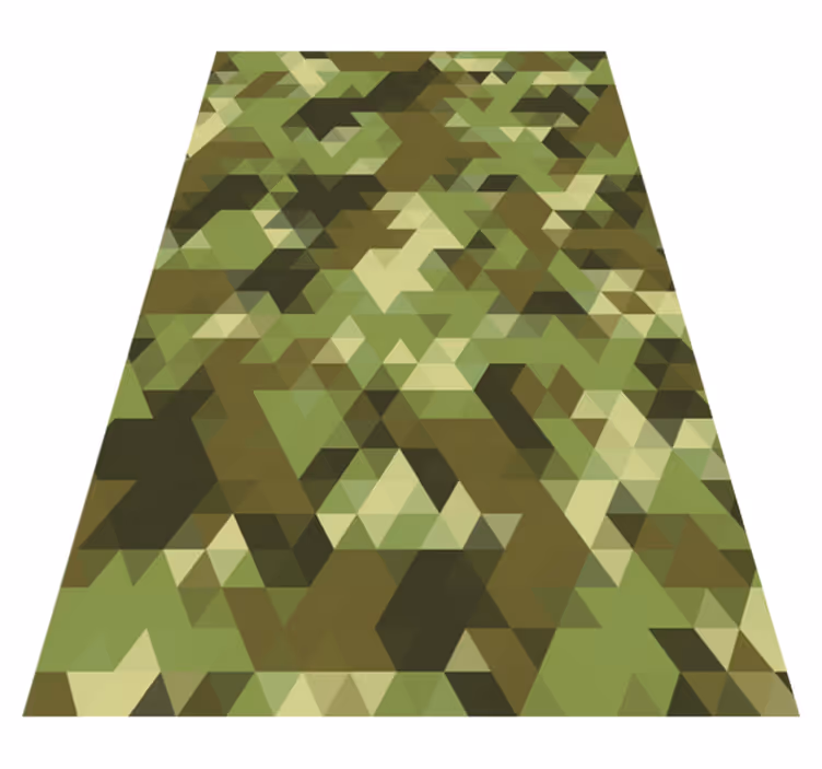 Camouflage geometriske tæpper - TenStickers
