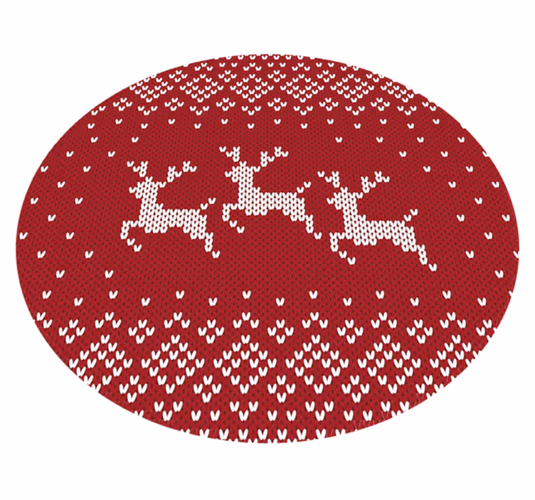 Jul jumper mønster juletræsmåtte - TenStickers