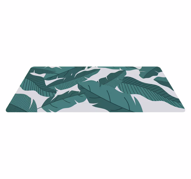 Jungle grønne blade blomstertæppe - TenStickers