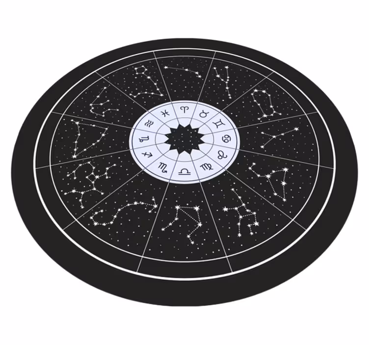 Stjernetegn og konstellationer vinyltæppe - TenStickers