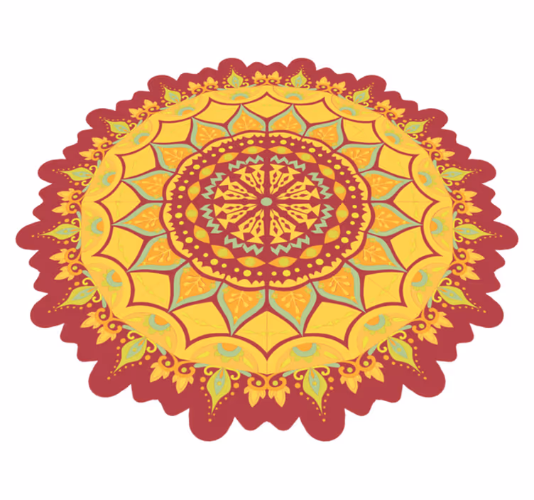 Mandala gulvkunst mandala vinyl tæppe - TenStickers