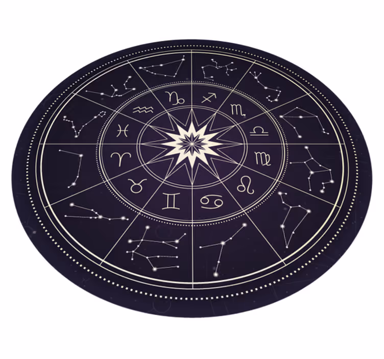 Horoskop etnisk vinyltæppe - TenStickers
