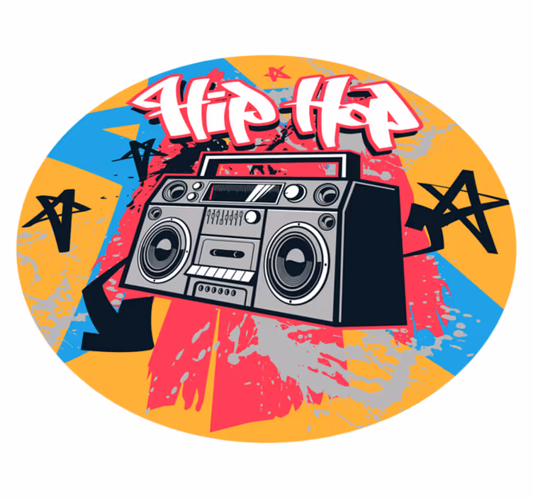 Hip hop danser soveværelse tæppe - TenStickers