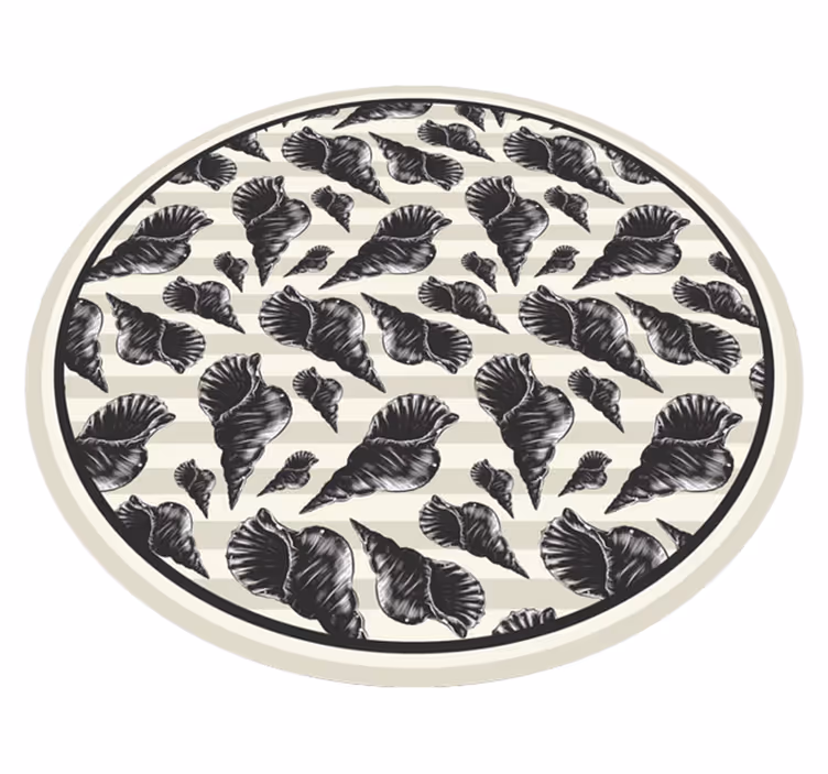 Botanisk løvmotiv Blomster og planter vinyltæppe - TenStickers