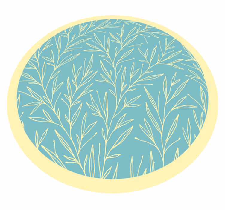 Blomst i linjer blomster tæppe - TenStickers