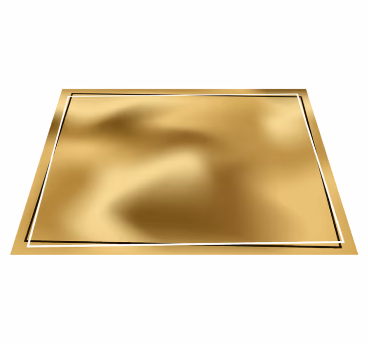 Metallisk glans minimalistiske vinyl tæppe - TenStickers
