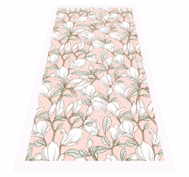 Blomster illustration Blomster og planter vinyltæppe - TenStickers