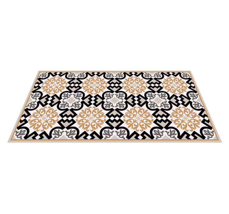 Indviklet mosaik mosaik vinyl tæppe - TenStickers