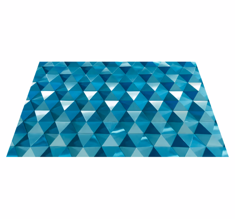 Diamant 3d mønster geometriske tæpper - TenStickers