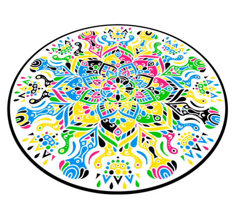 Levende mandalaer mandala vinyl tæppe - TenStickers