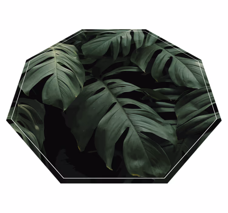Monstera efterlader blomstertæppe - TenStickers