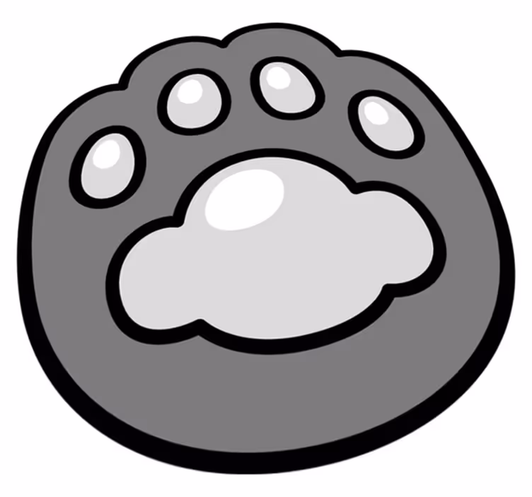 Sort og hvidt tæppe med udskæring af dyreudtryk - TenStickers