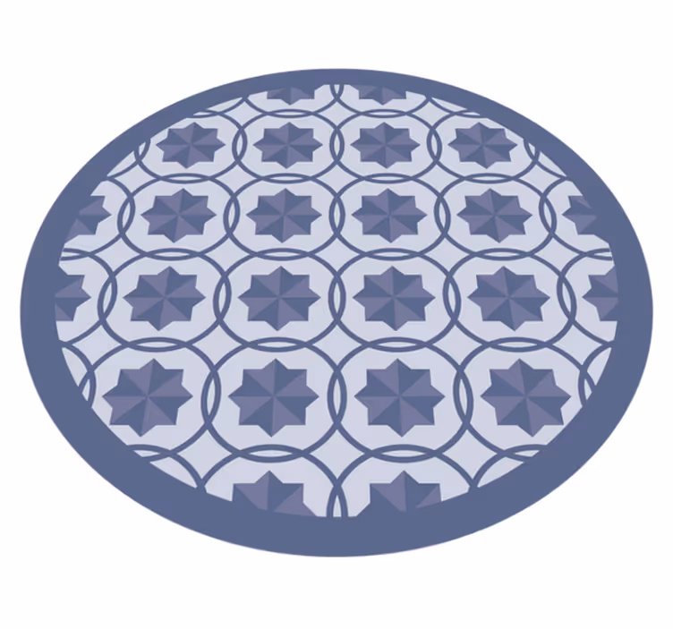 Krydsede cirkler moderne tæppe - TenStickers