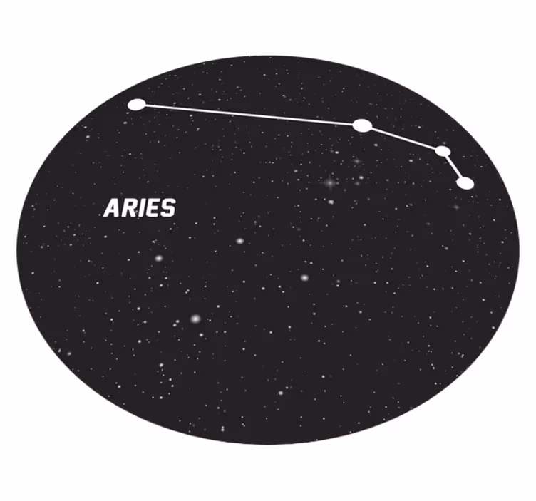 Stjernetegn aries moderne tæppe - TenStickers