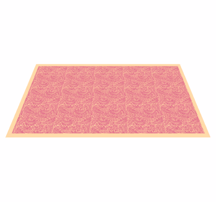 Elegante ornamenter pink moderne tæppe - TenStickers