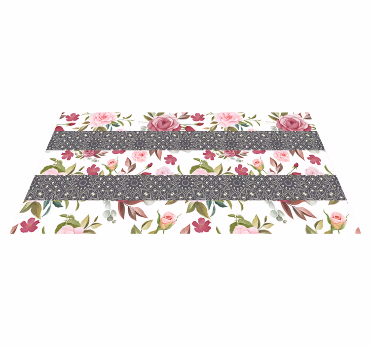 Blomsterløber Blomster og planter vinyltæppe - TenStickers