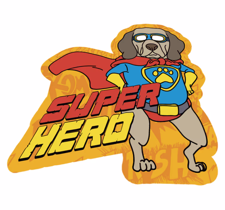 Hund med briller dyretæppe - TenStickers
