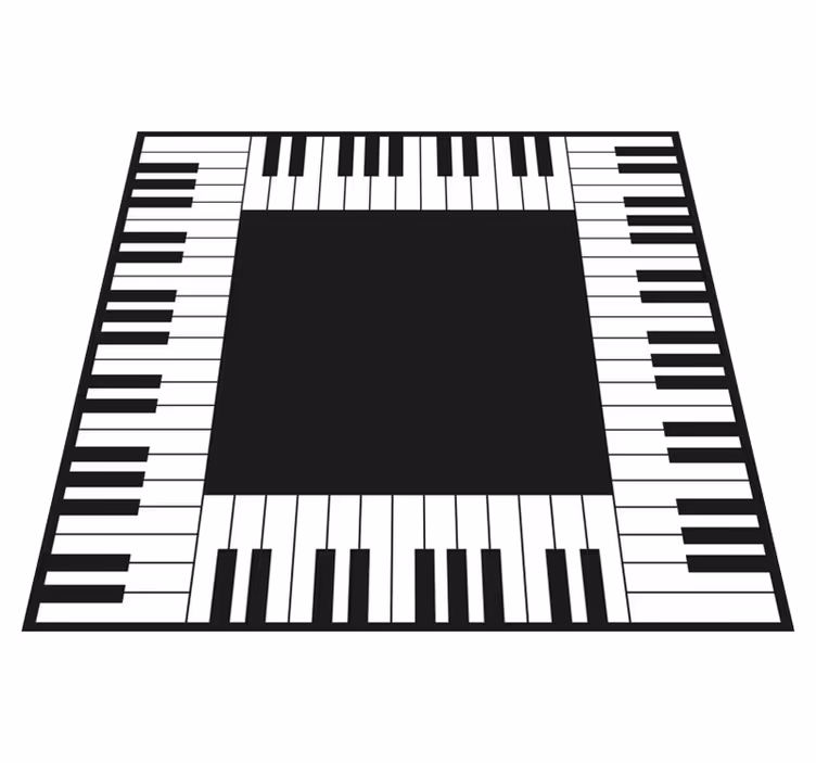 Vinyl tæppe køkken klaver moderne tæppe - TenStickers