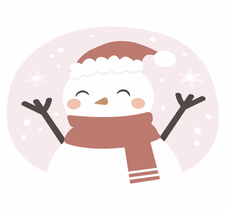 Jul komposition juletræsmåtte - TenStickers