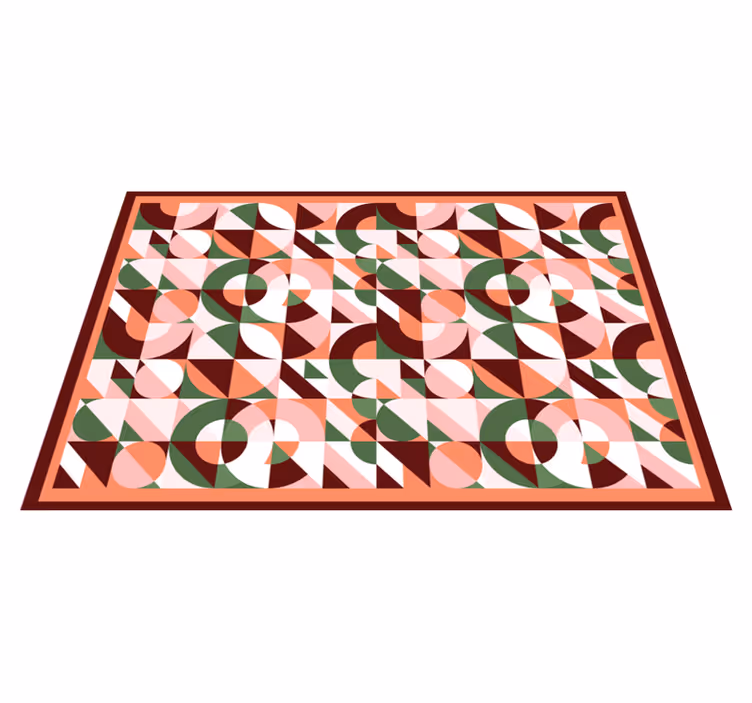 Geometriske farverige print geometriske tæpper - TenStickers